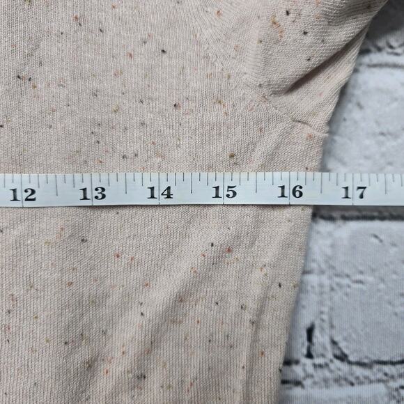 Loft Cotton Blend Button Beige Muted Blush Pink Duster Cardigan Sweater Size XS - Picture 8 of 11